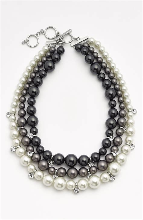 givenchy faux pearl necklace|Givenchy crown of thorns necklace.